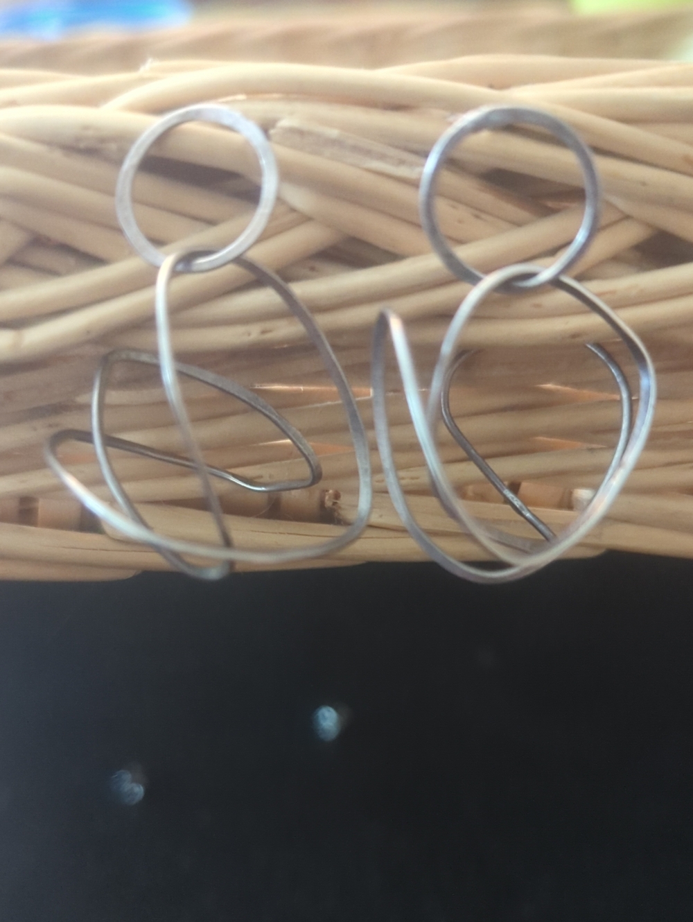 Kinetic Sterling Silver Tangle Drop Earrings